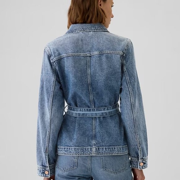 Belted Denim Jacket - Picture 2 of 4